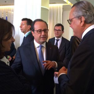 Presidente da FIRJAN se encontra com François Hollande no Rio