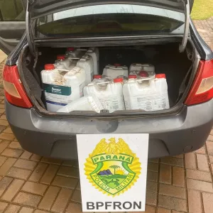 BPFron apreende 300 litros de agrotóxicos contrabandeados no Paraná
