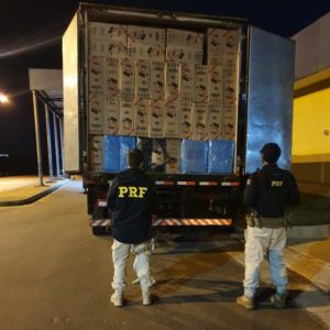 PRF apreende 400 mil maços de cigarros e 3 toneladas de agrotóxicos em Eldorado (MS) — Polícia Rodoviária Federal