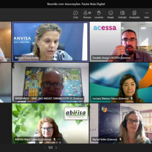 Bulas digitais foi tema de reunião virtual promovida pela Anvisa 