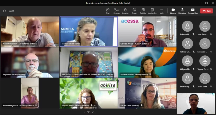 Bulas digitais foi tema de reunião virtual promovida pela Anvisa 