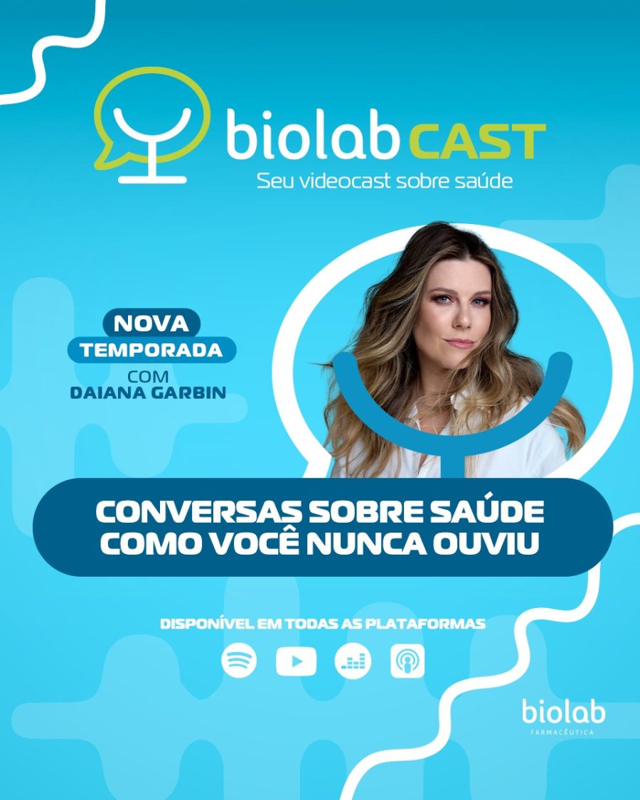 Daiana Garbin grava episódio especial do Biolab Cast sobre hipertensão durante o Congresso SOCESP 2025