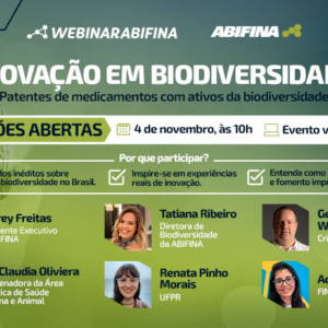Webinar ABIFINA – Inovação em Biodiversidade abre inscrições