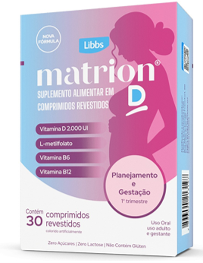 Matrion® agora é Matrion® D: nova fórmula da Libbs Farmacêutica acompanha a mulher do planejamento gestacional ao primeiro trimestre da gravidez